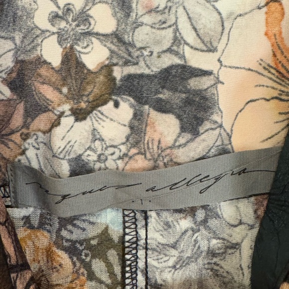Raquel Allegra Brooke Flower Medley Print Silk Dress NWOT Size 1 - Picture 5 of 12